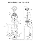 Motor, basket and tub parts