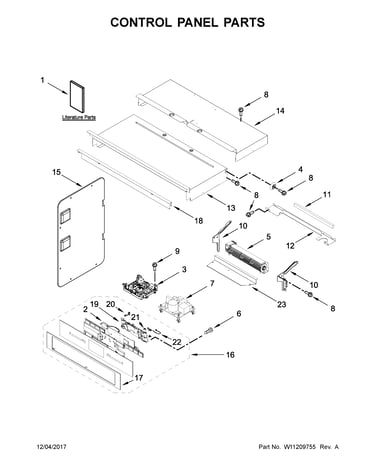 Control panel parts