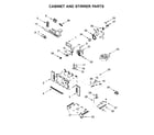 Jenn-Air JMW2430DS02 cabinet and stirrer parts diagram