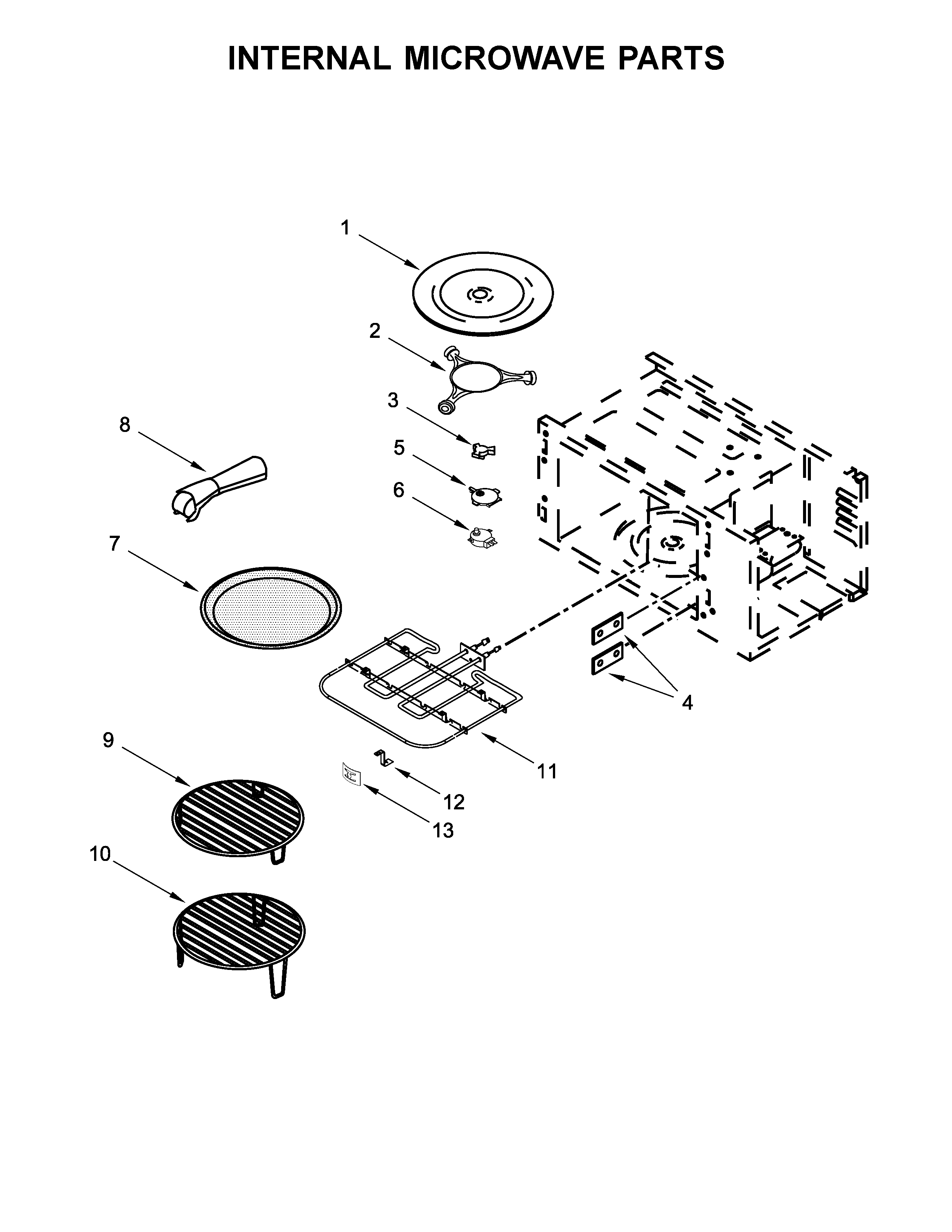 Internal microwave parts
