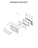 Microwave door parts