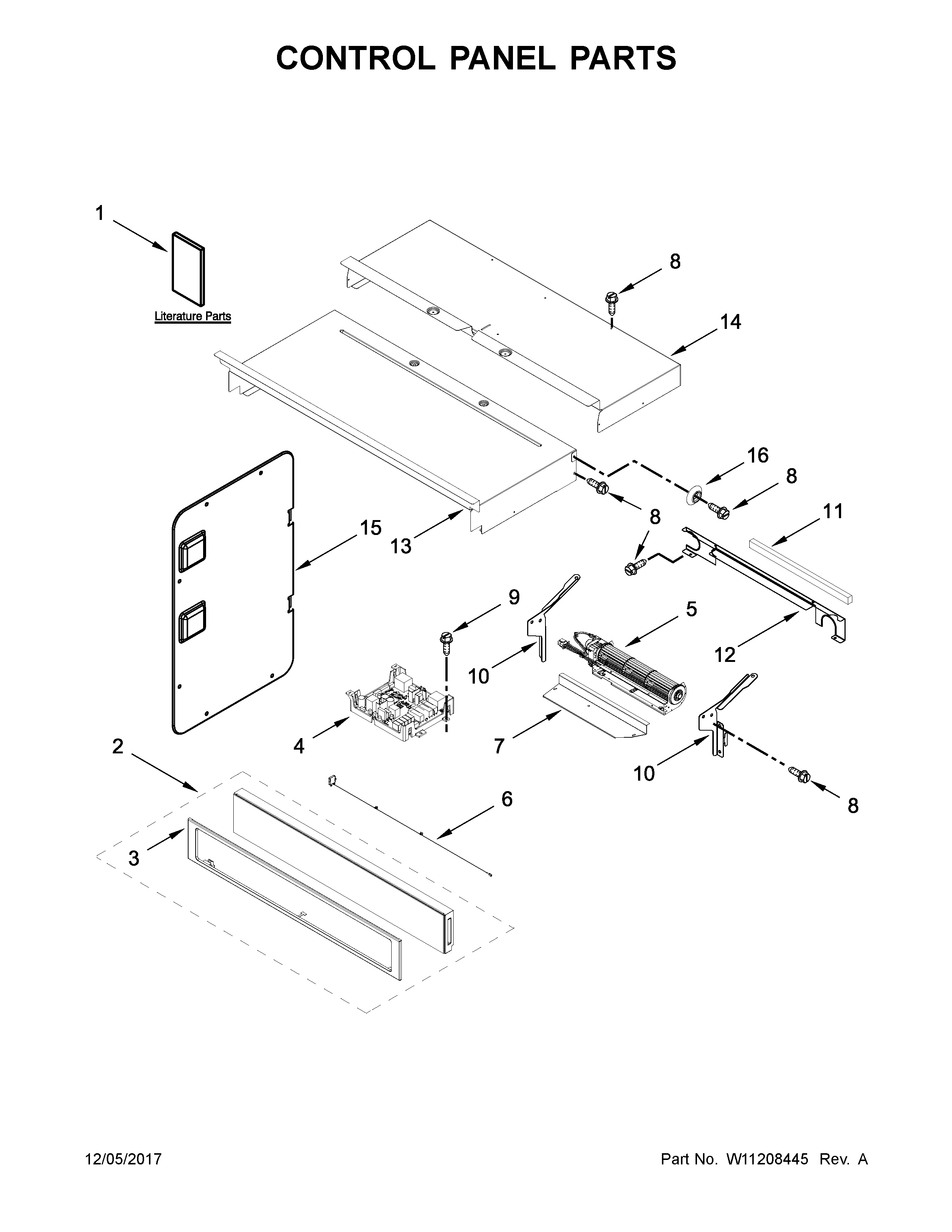Control panel parts