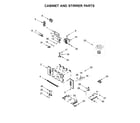 Whirlpool WOC54EC0HW00 cabinet and stirrer parts diagram