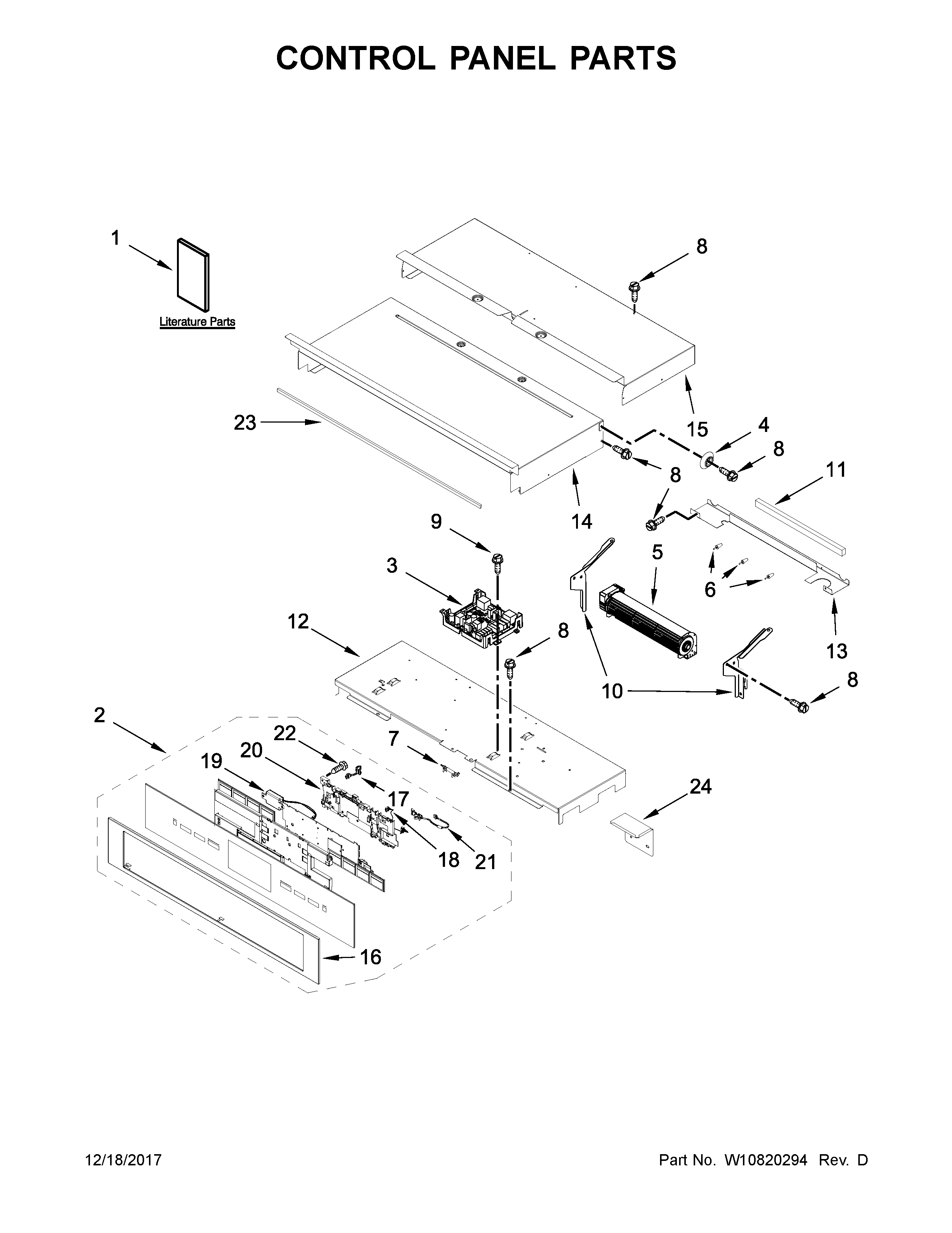Control panel parts