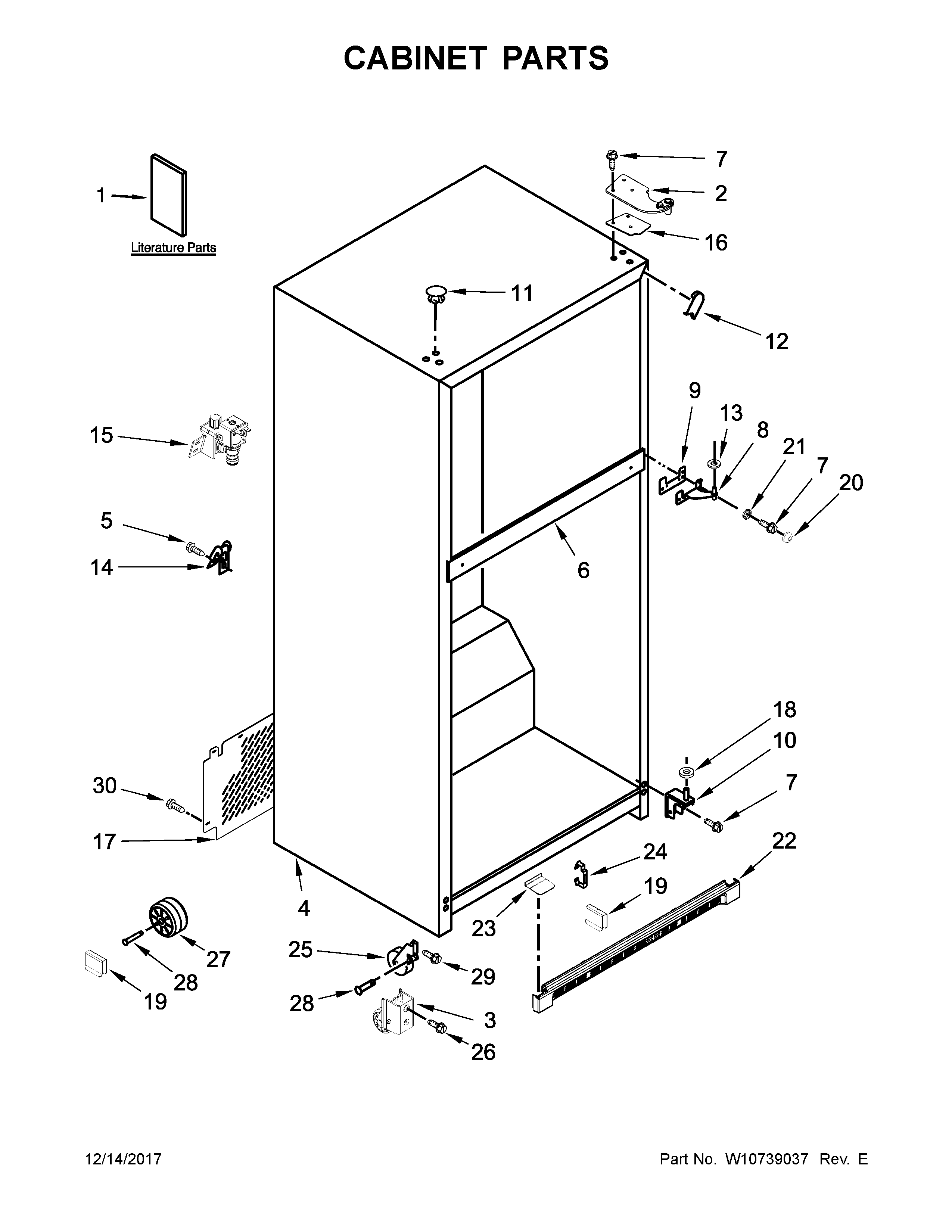 Cabinet parts
