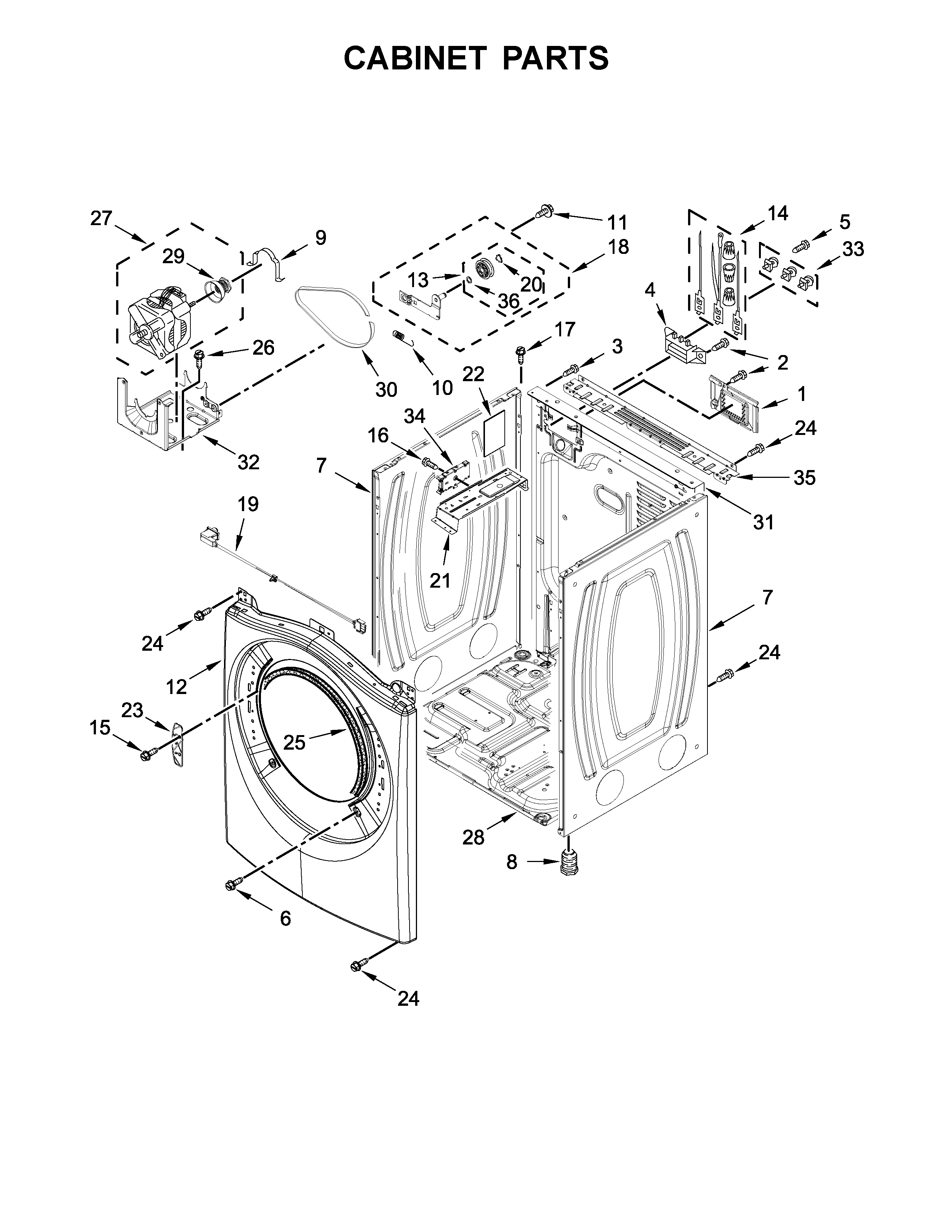 Cabinet parts