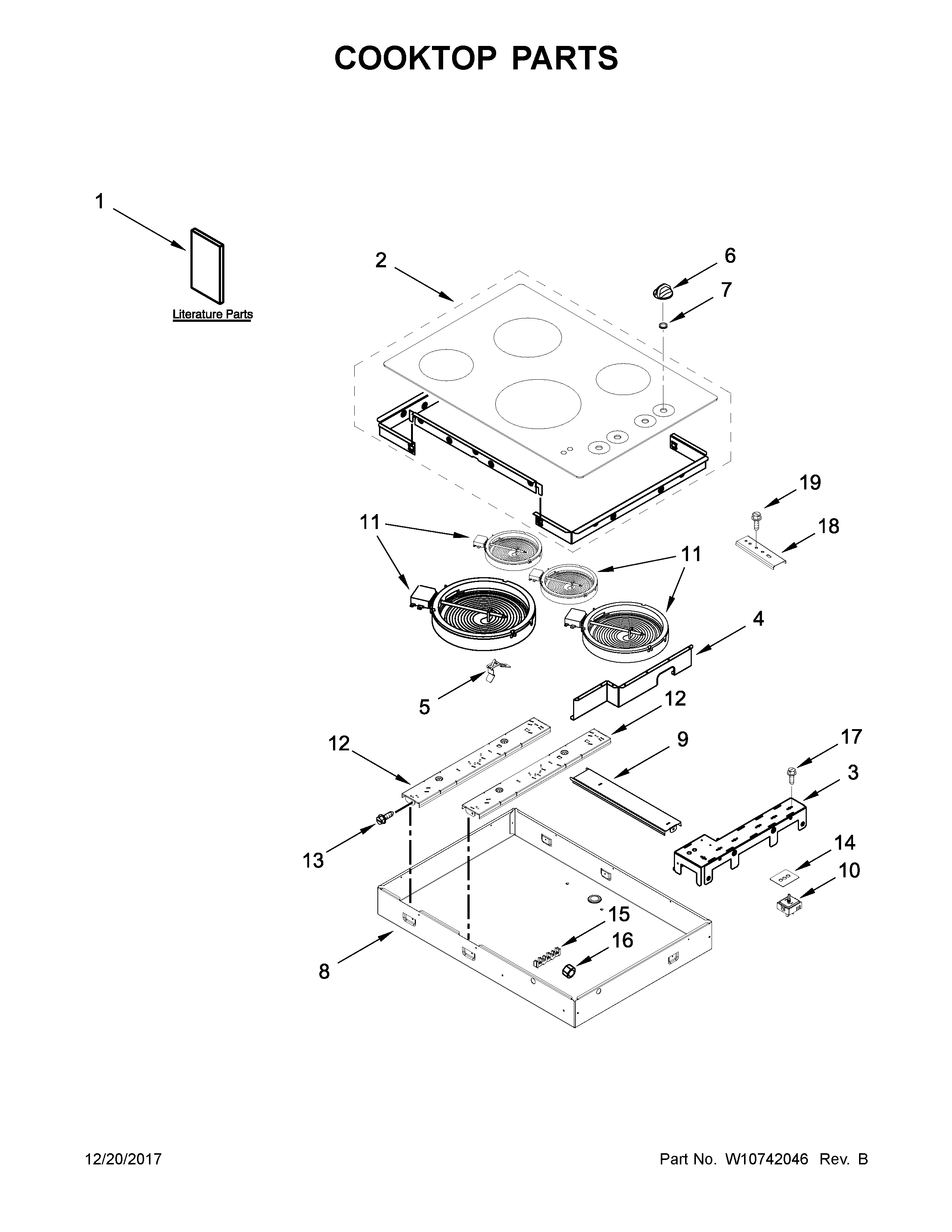 Cooktop parts