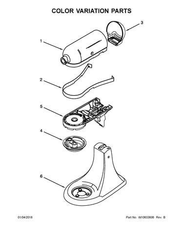 Color variation parts