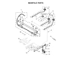 Whirlpool WEG515S0FV1 manifold parts diagram