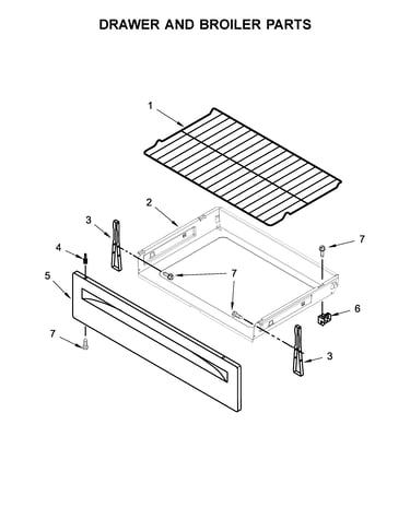 Drawer and broiler parts