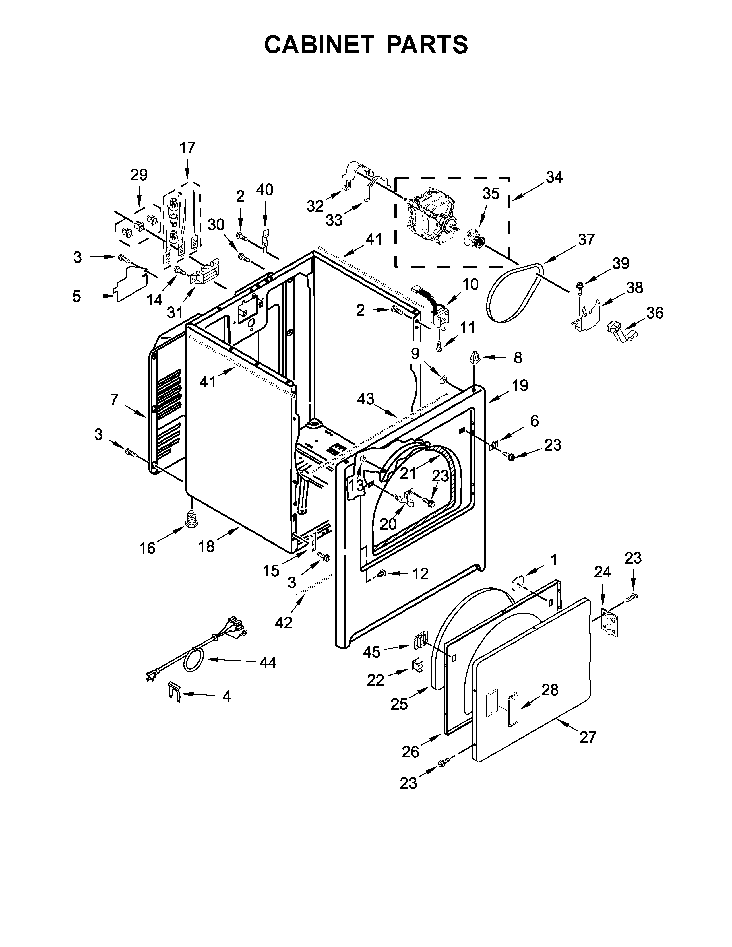 Cabinet parts