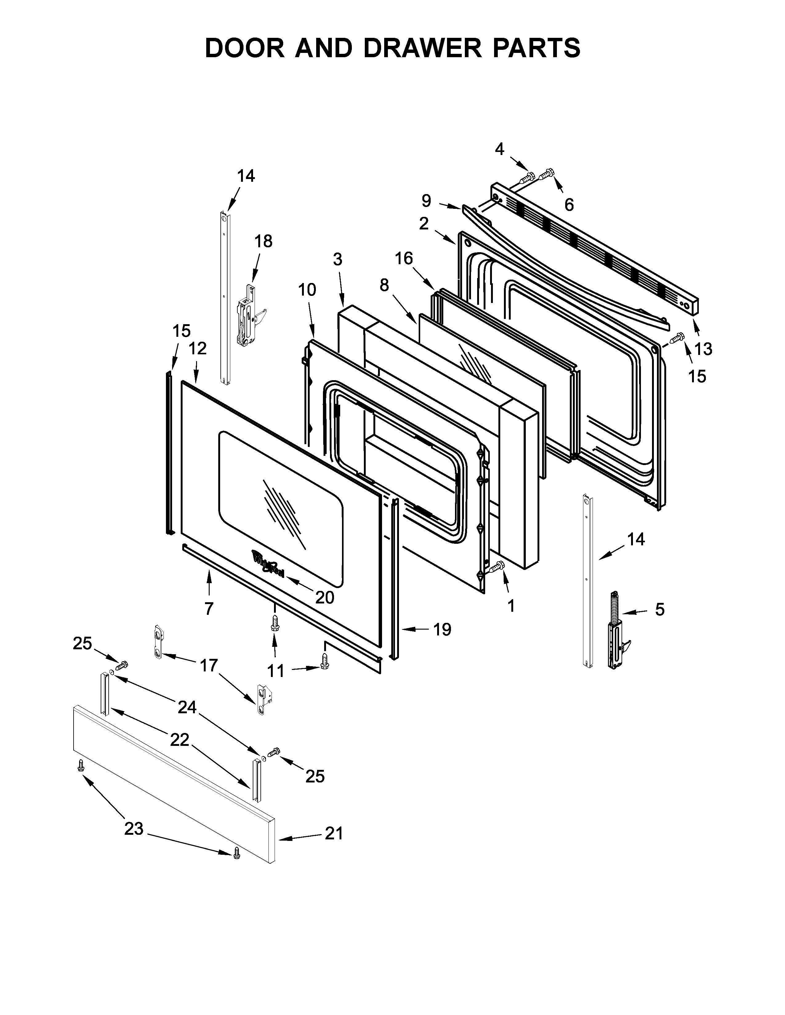 Door and drawer parts