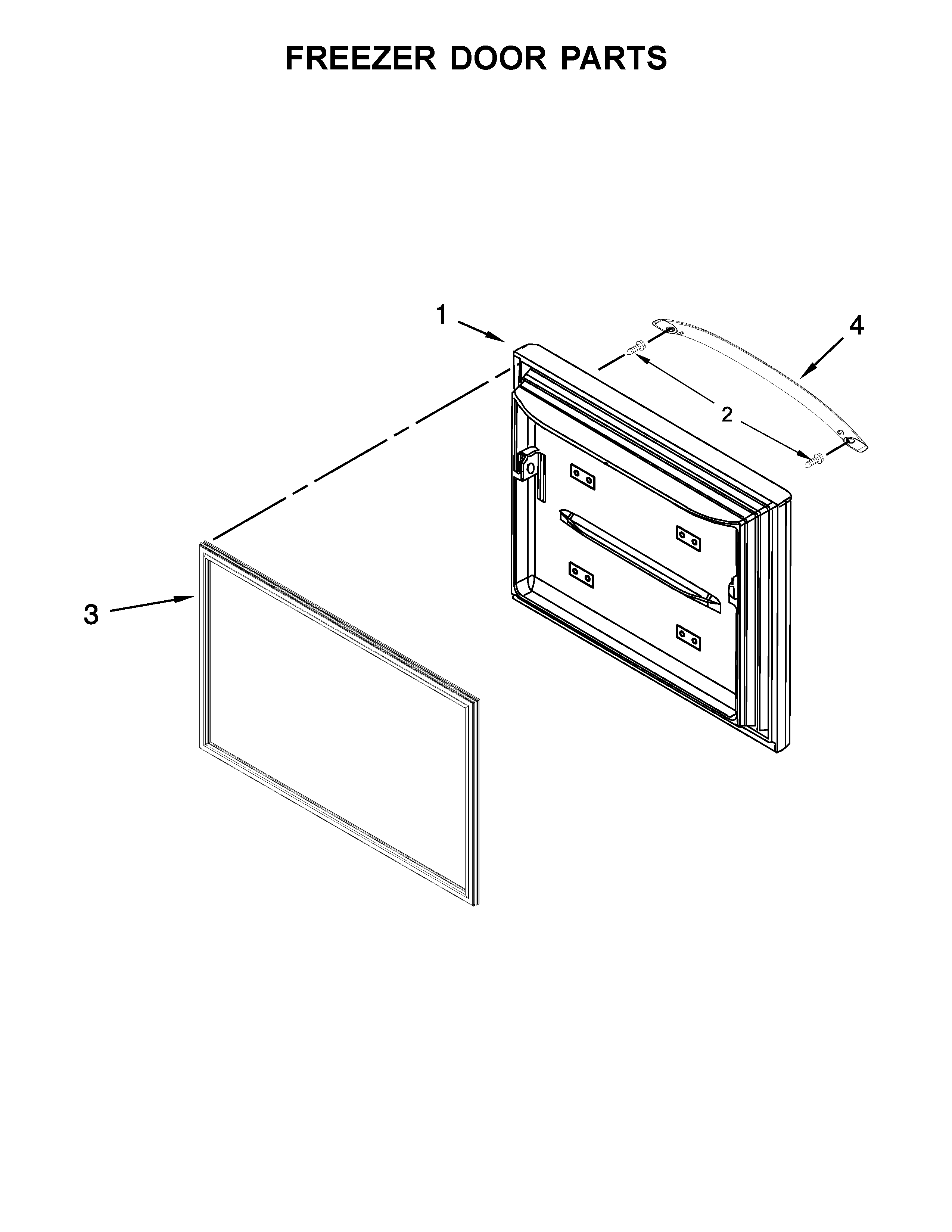Freezer door parts