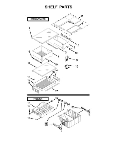 Shelf parts