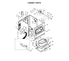 Whirlpool WGD4950HW0 cabinet parts diagram