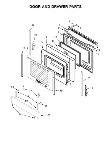 Door and drawer parts