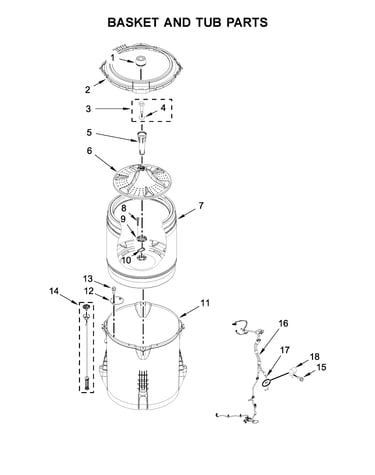 Basket and tub parts