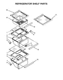 Refrigerator shelf parts