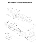 Motor and ice container parts