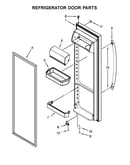 Refrigerator door parts