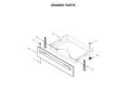 Whirlpool WFE510S0HW0 drawer parts diagram