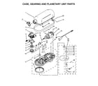 KitchenAid KG25H1XMC5 case, gearing and planetary unit parts diagram
