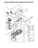 Case, gearing and planetary unit parts