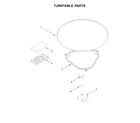 Whirlpool WML75011HW0 turntable parts diagram