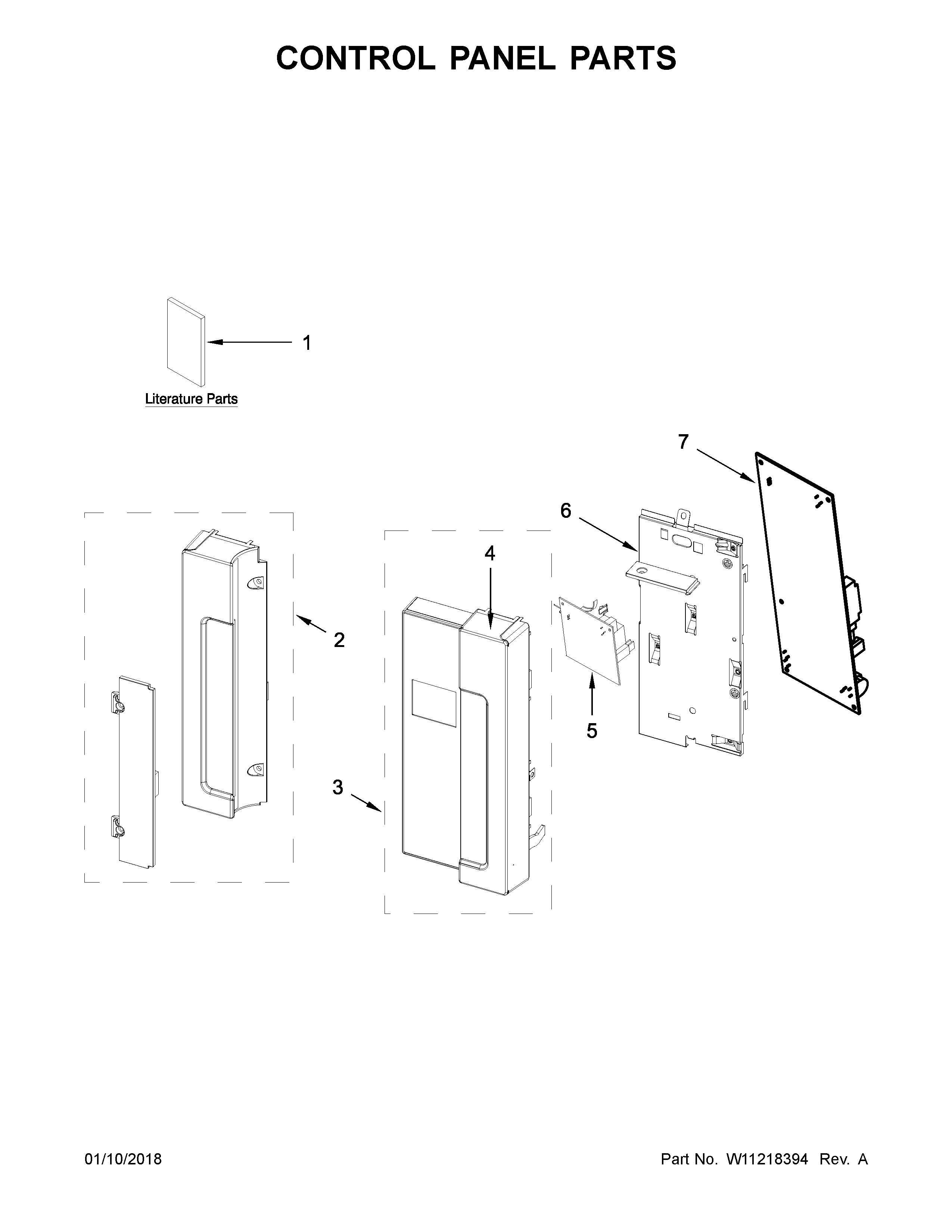 Control panel parts