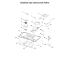 Whirlpool YWML55011HS0 interior and ventilation parts diagram