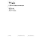 Whirlpool YWML75011HV0 cover sheet diagram