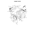 Whirlpool WGD85HEFW1 cabinet parts diagram