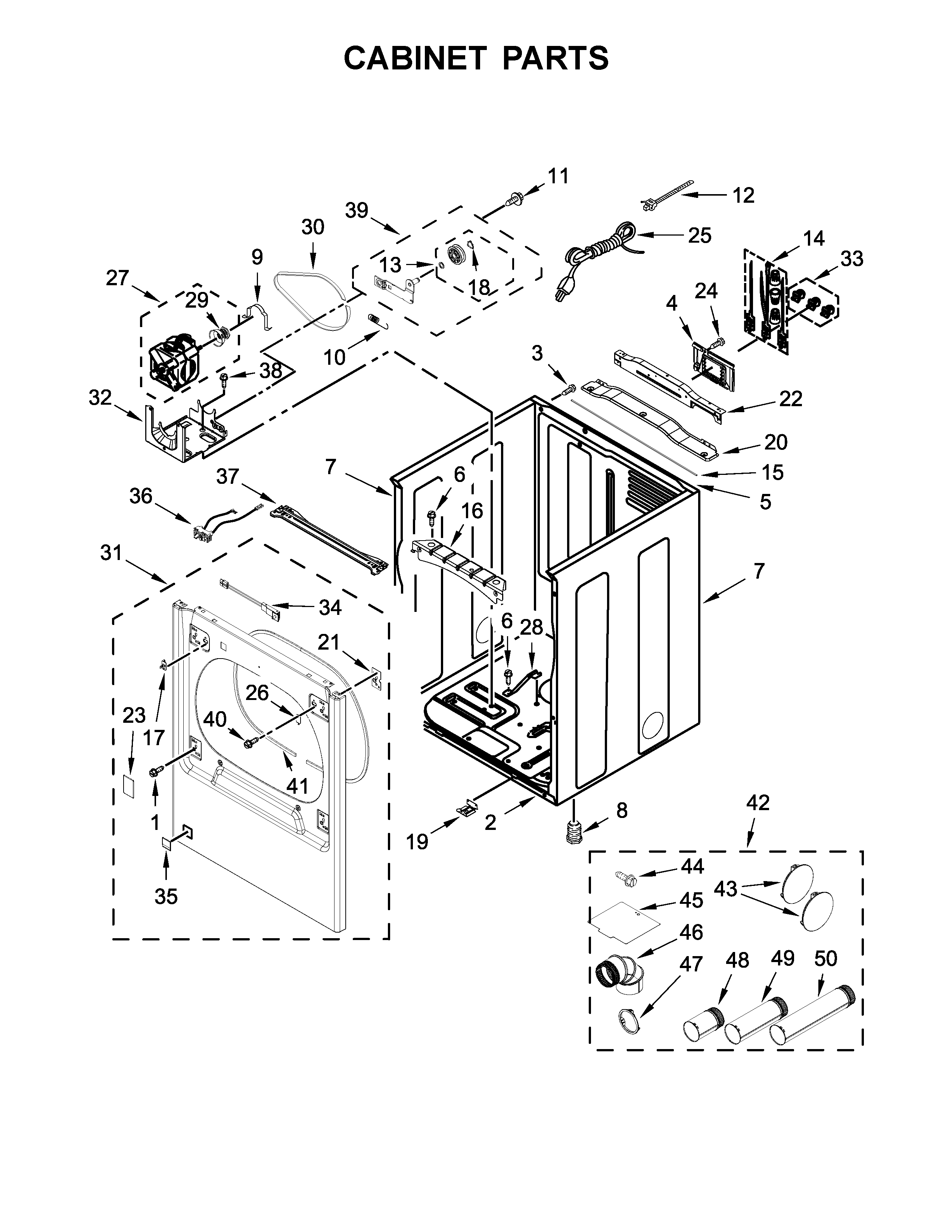 Cabinet parts