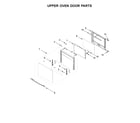 Jenn-Air JJW2827DB02 upper oven door parts diagram