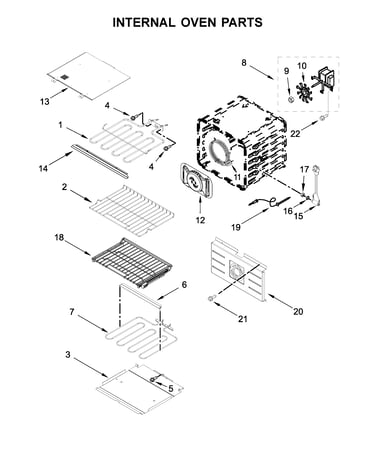Internal oven parts