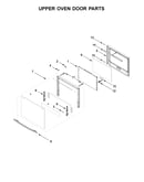 Upper oven door parts