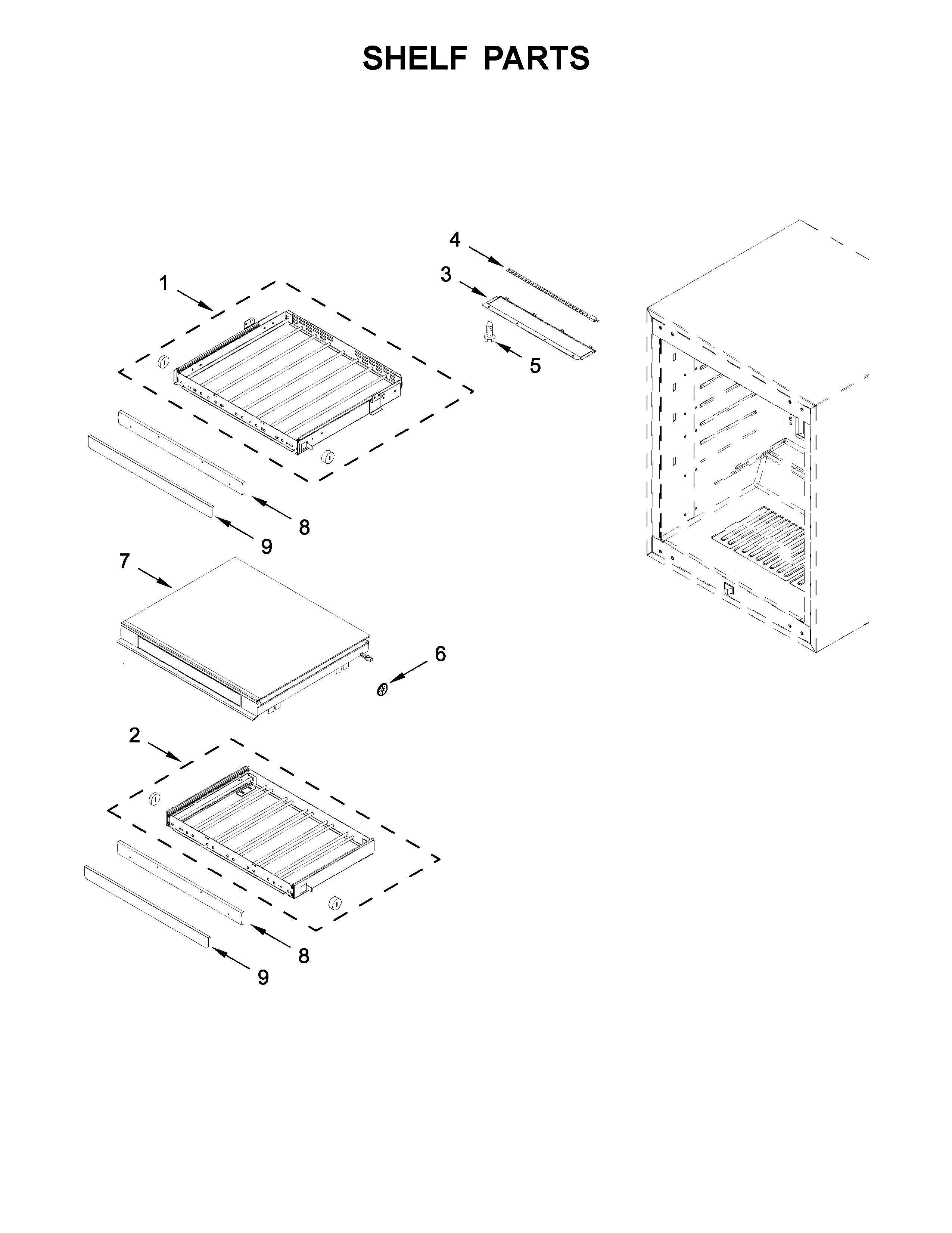 Shelf parts
