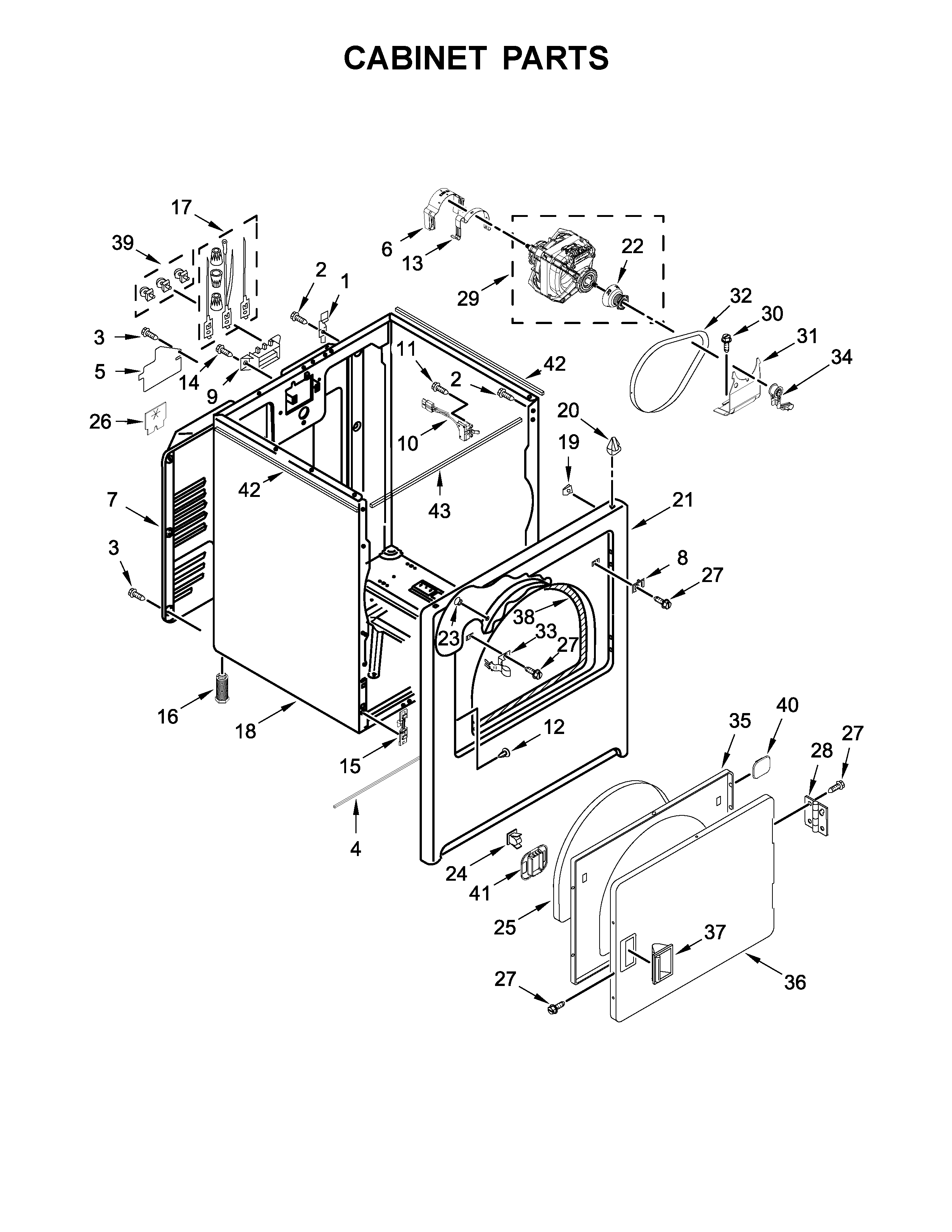 CABINET PARTS