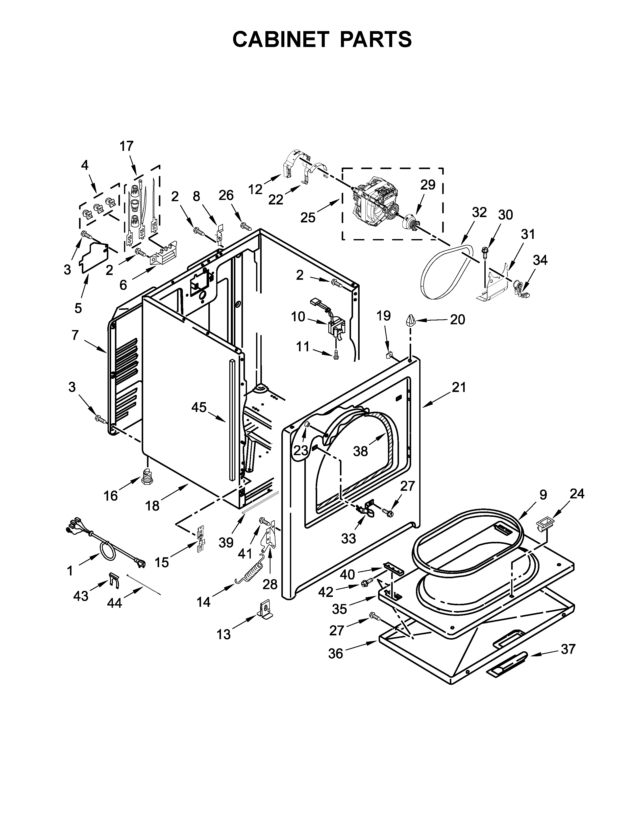 Cabinet parts