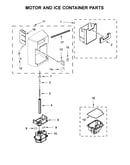 Motor and ice container parts