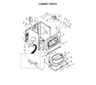 Whirlpool WGD4850HW0 cabinet parts diagram