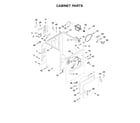 Maytag 4KMEDC425FW0 cabinet parts diagram