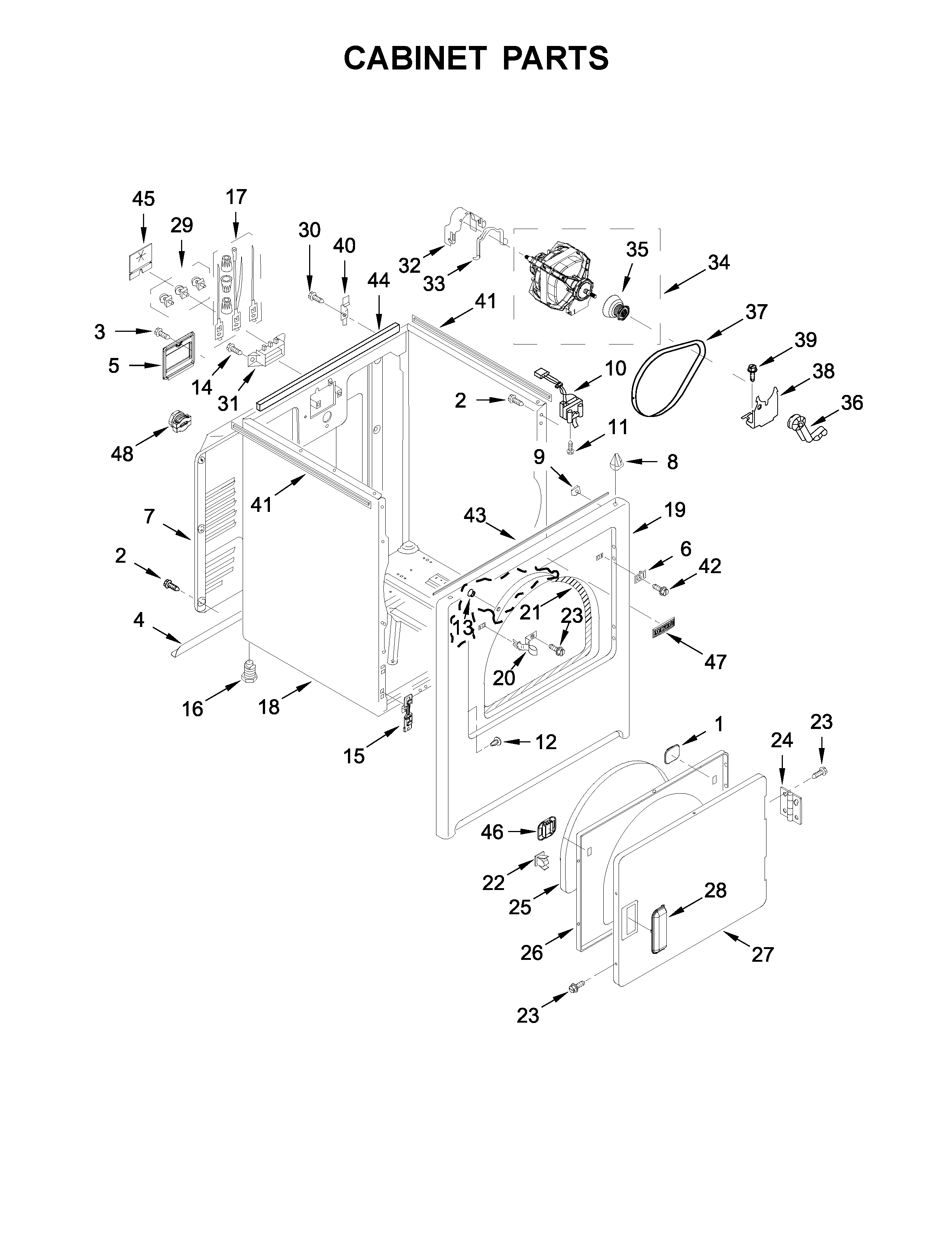 Cabinet parts