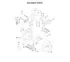 Maytag 4KMEDC425FW0 bulkhead parts diagram