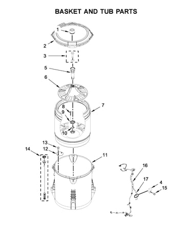 Basket and tub parts