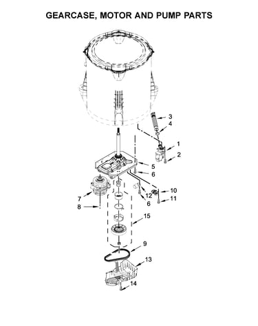 Gearcase, motor and pump parts