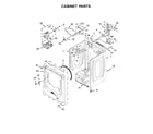Maytag MED5500FW2 cabinet parts diagram