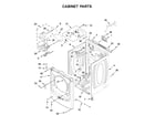 Maytag MGD8200FW1 cabinet parts diagram