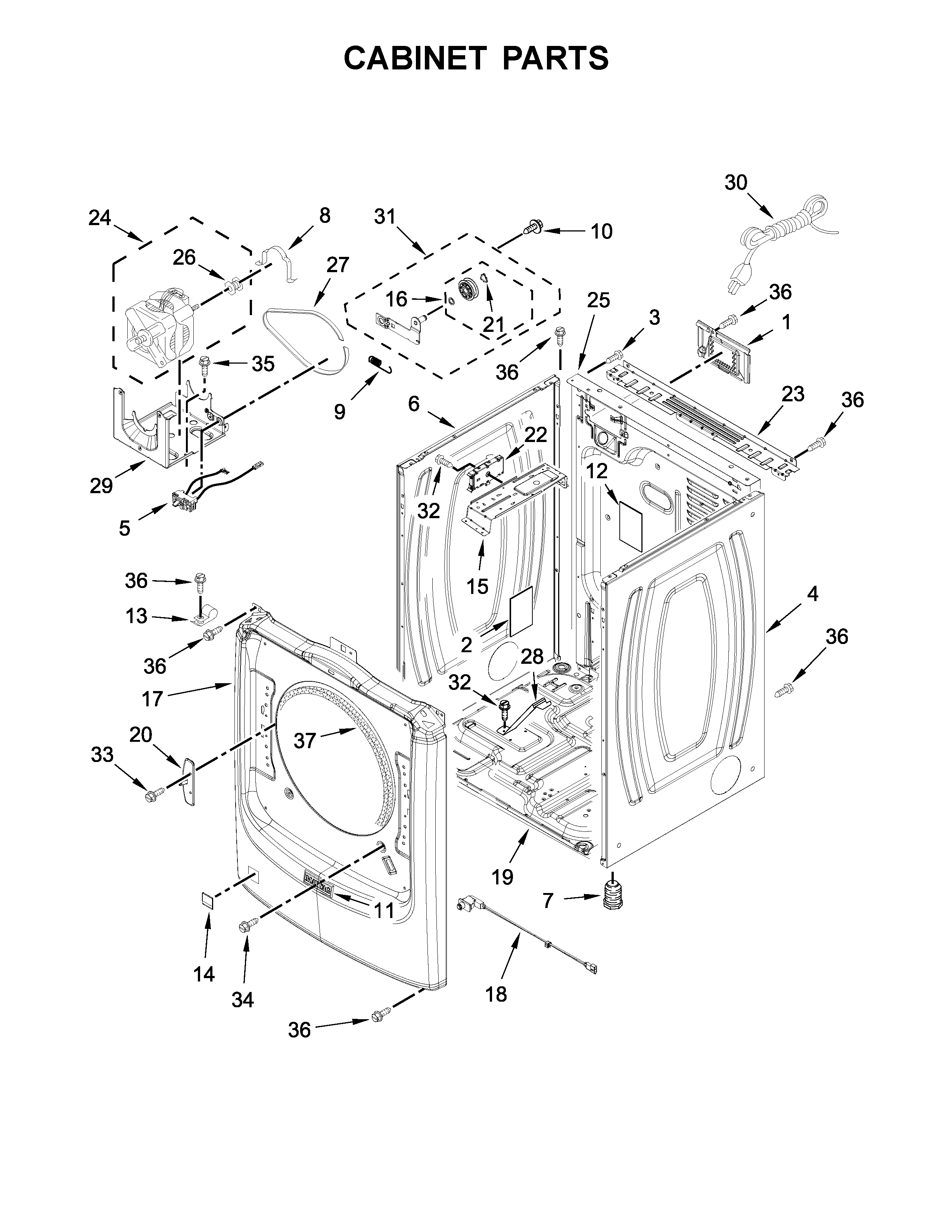 Cabinet parts