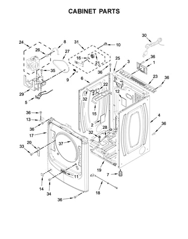 Cabinet parts